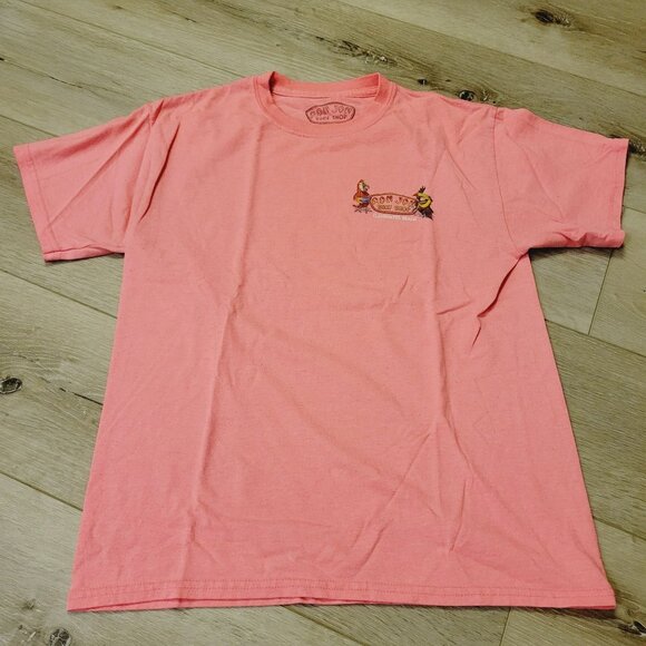 Vtg Ron Jon Surf Shop Coral Pink T-Shirt Sz Lg - Picture 1 of 8